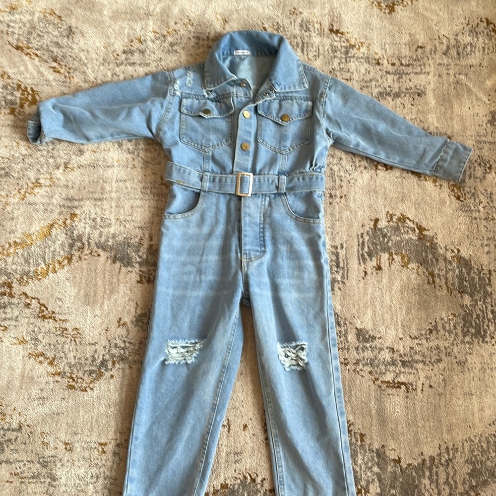 Girls Denim jumpsuit